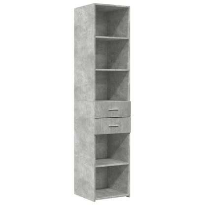 vidaXL Highboard Concrete Grey 40x42,5x185 cm Engineered Wood