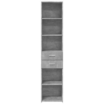 vidaXL Highboard Concrete Grey 40x42.5x185 cm Engineered Wood