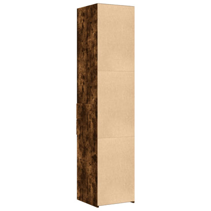 vidaXL Highboard Smoked Oak 40x42,5x185 cm Engineered Wood