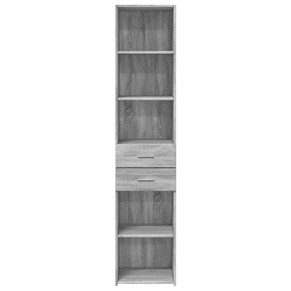 vidaXL Highboard Grey Sonoma 40x42,5x185 cm Engineered Wood