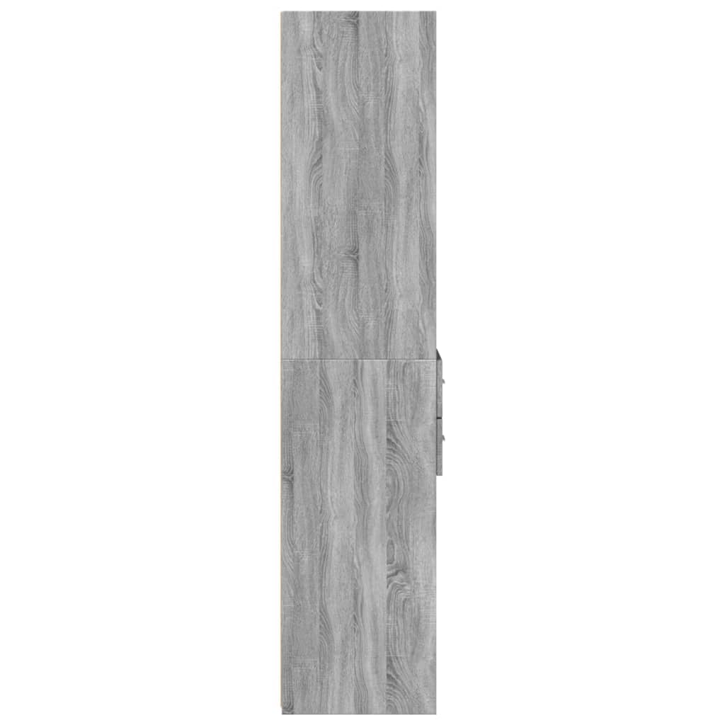 vidaXL Highboard Grey Sonoma 40x42.5x185 cm Engineered Wood