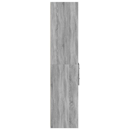 vidaXL Highboard Grey Sonoma 40x42,5x185 cm Engineered Wood