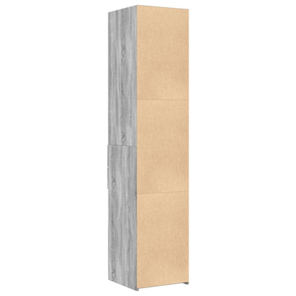 vidaXL Highboard Grey Sonoma 40x42.5x185 cm Engineered Wood