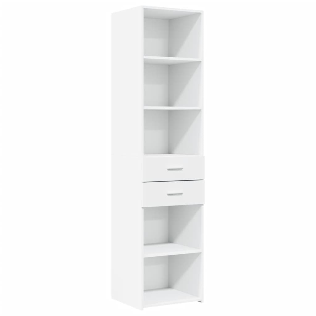 vidaXL Highboard White 45x42,5x185 cm Engineered Wood