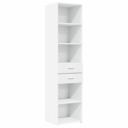 vidaXL Highboard White 45x42,5x185 cm Engineered Wood