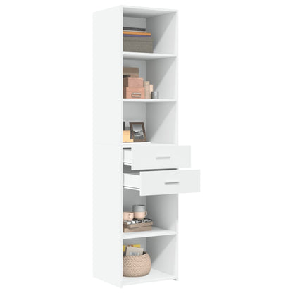 vidaXL Highboard White 45x42,5x185 cm Engineered Wood