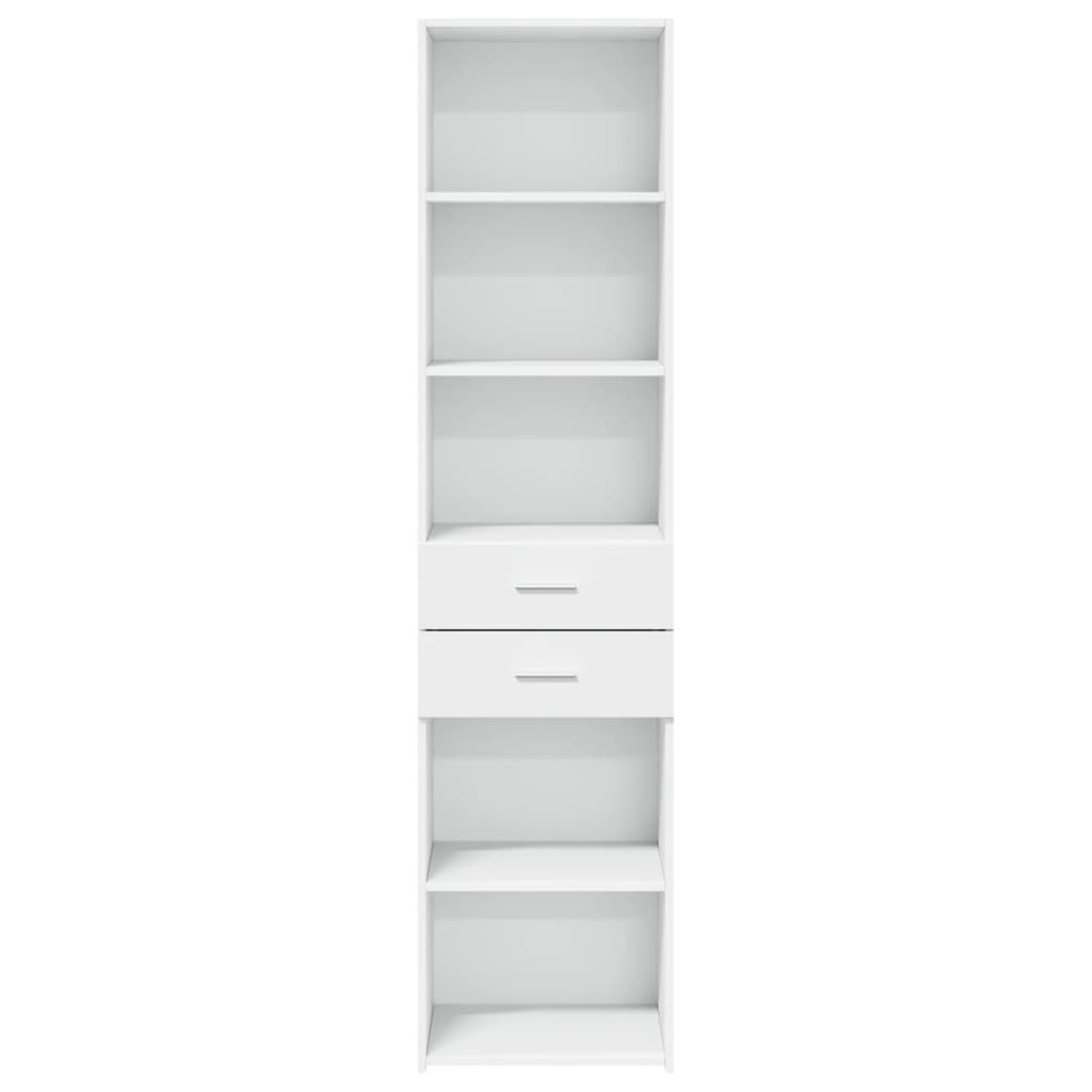 vidaXL Highboard White 45x42,5x185 cm Engineered Wood
