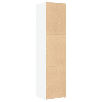 vidaXL Highboard White 45x42,5x185 cm Engineered Wood