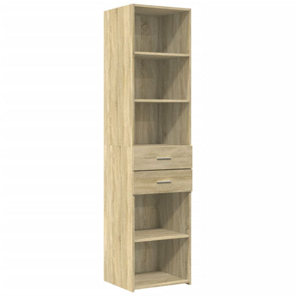vidaXL Highboard Sonoma Oak 45x42.5x185 cm Engineered Wood