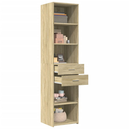 vidaXL Highboard Sonoma Oak 45x42,5x185 cm Engineered Wood