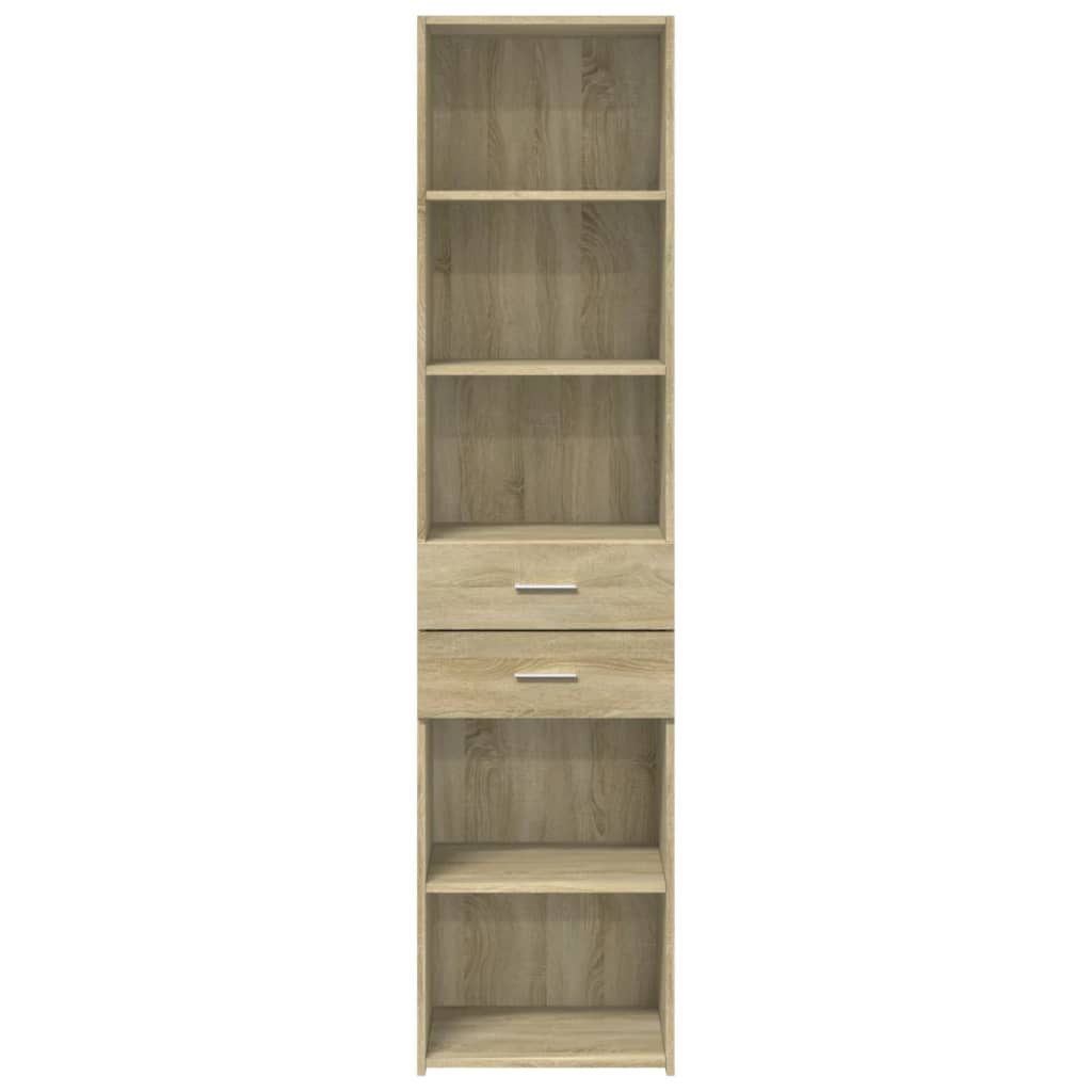 vidaXL Highboard Sonoma Oak 45x42.5x185 cm Engineered Wood