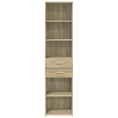 vidaXL Highboard Sonoma Oak 45x42,5x185 cm Engineered Wood