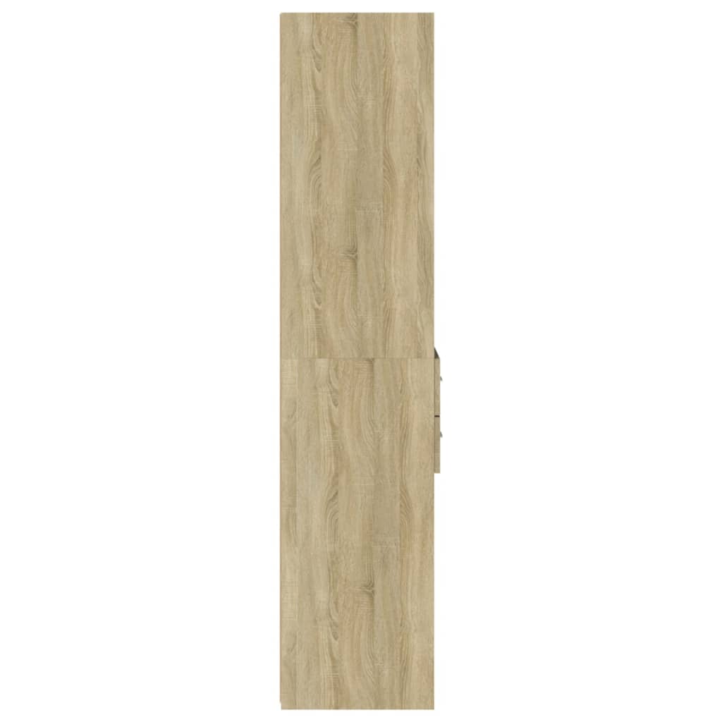vidaXL Highboard Sonoma Oak 45x42.5x185 cm Engineered Wood