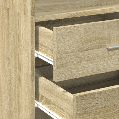 vidaXL Highboard Sonoma Oak 45x42,5x185 cm Engineered Wood