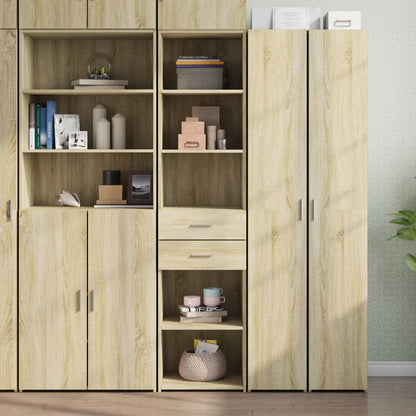 vidaXL Highboard Sonoma Oak 45x42,5x185 cm Engineered Wood