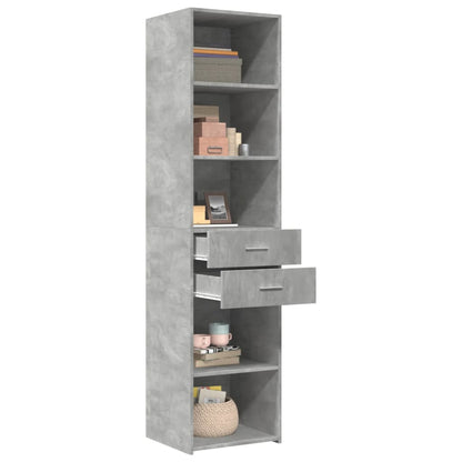 vidaXL Highboard Concrete Grey 45x42,5x185 cm Engineered Wood