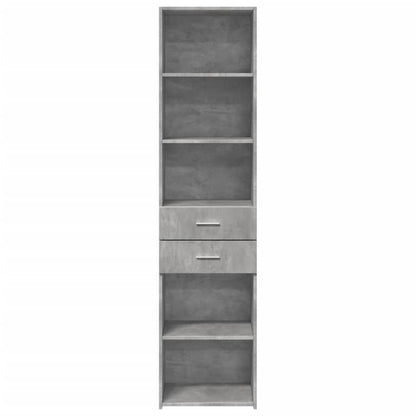 vidaXL Highboard Concrete Grey 45x42.5x185 cm Engineered Wood