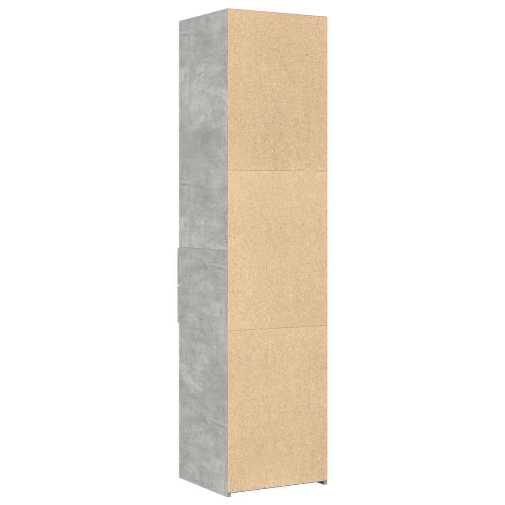 vidaXL Highboard Concrete Grey 45x42,5x185 cm Engineered Wood