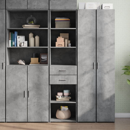 vidaXL Highboard Concrete Grey 45x42,5x185 cm Engineered Wood