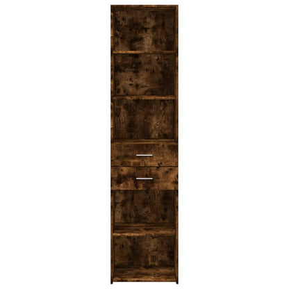vidaXL Highboard Smoked Oak 45x42.5x185 cm Engineered Wood