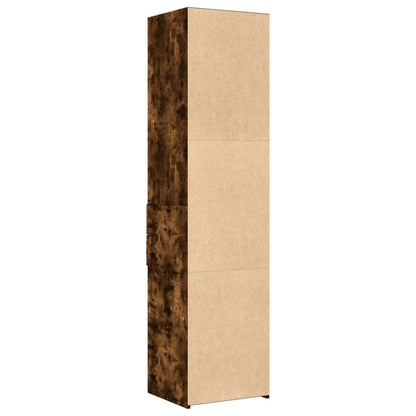 vidaXL Highboard Smoked Oak 45x42.5x185 cm Engineered Wood