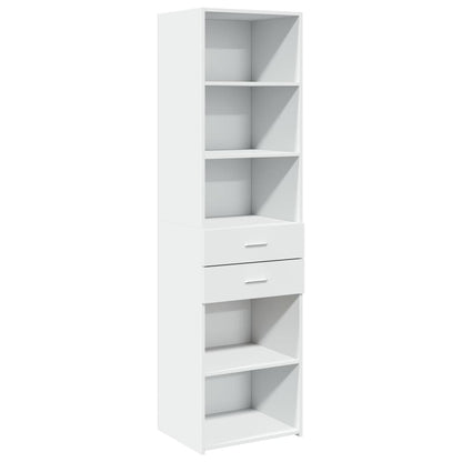 vidaXL Highboard White 50x42,5x185 cm Engineered Wood