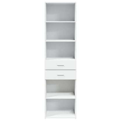 vidaXL Highboard White 50x42,5x185 cm Engineered Wood