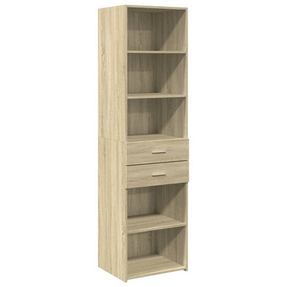 vidaXL Highboard Sonoma Oak 50x42,5x185 cm Engineered Wood