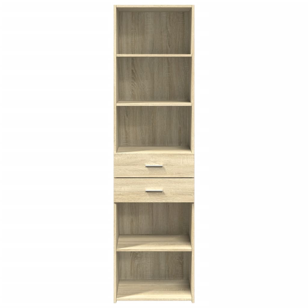 vidaXL Highboard Sonoma Oak 50x42,5x185 cm Engineered Wood