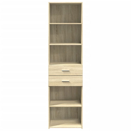 vidaXL Highboard Sonoma Oak 50x42,5x185 cm Engineered Wood