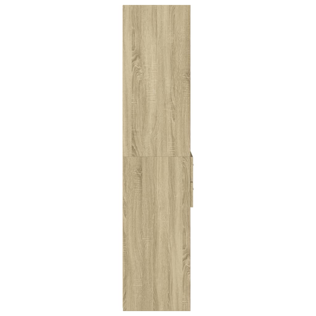 vidaXL Highboard Sonoma Oak 50x42,5x185 cm Engineered Wood