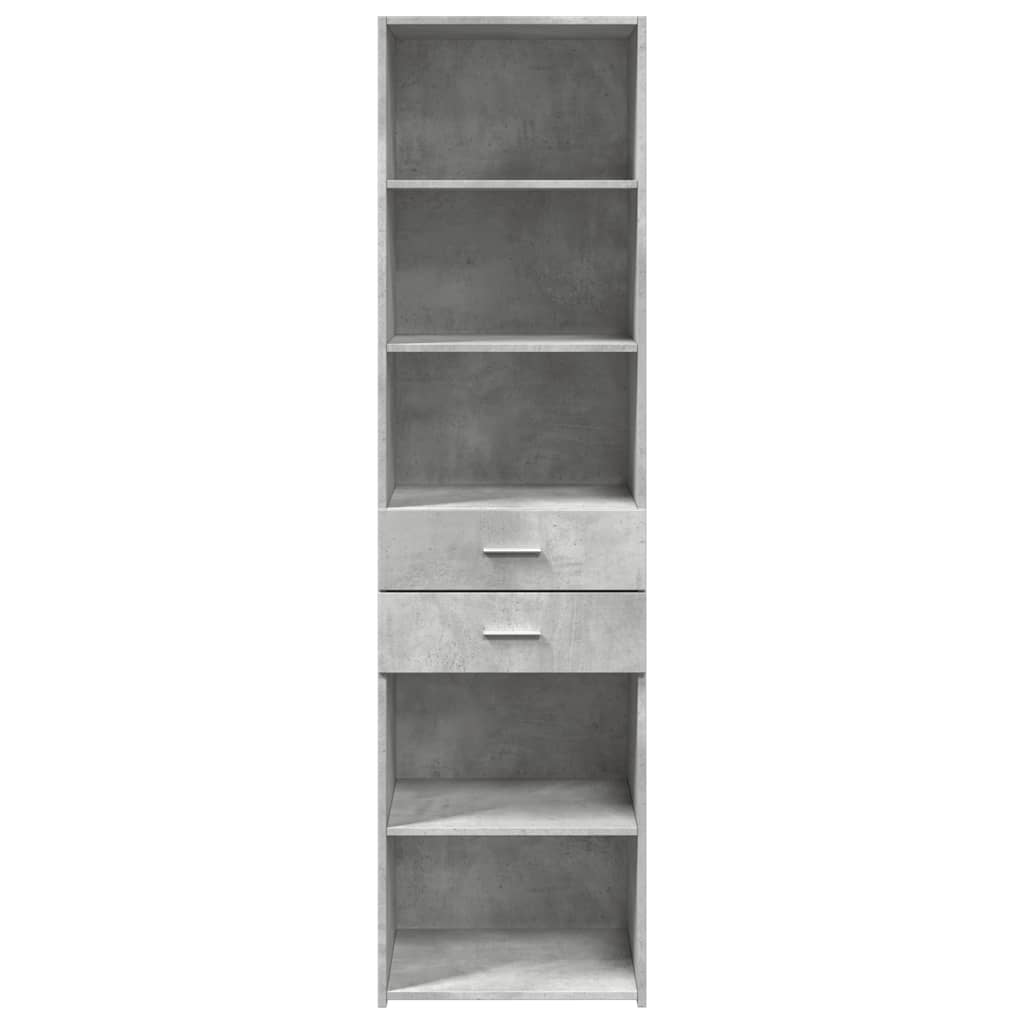 vidaXL Highboard Concrete Grey 50x42.5x185 cm Engineered Wood
