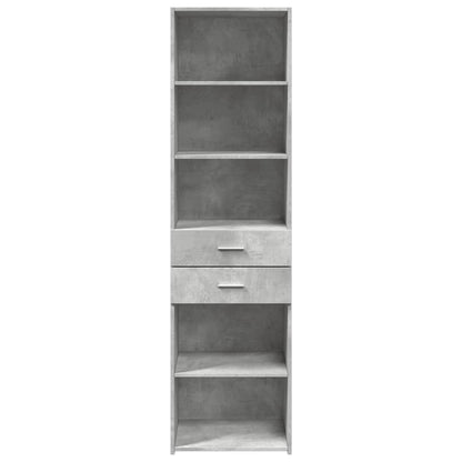 vidaXL Highboard Concrete Grey 50x42.5x185 cm Engineered Wood