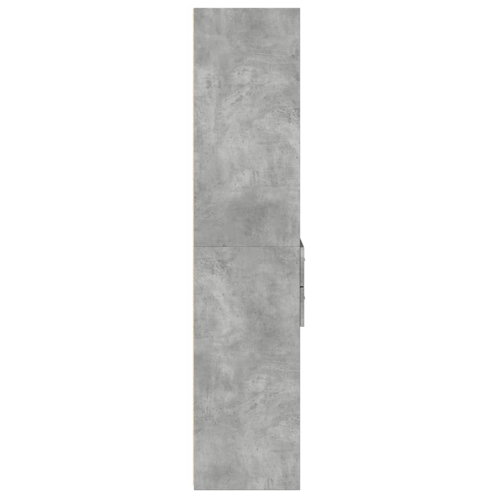 vidaXL Highboard Concrete Grey 50x42,5x185 cm Engineered Wood