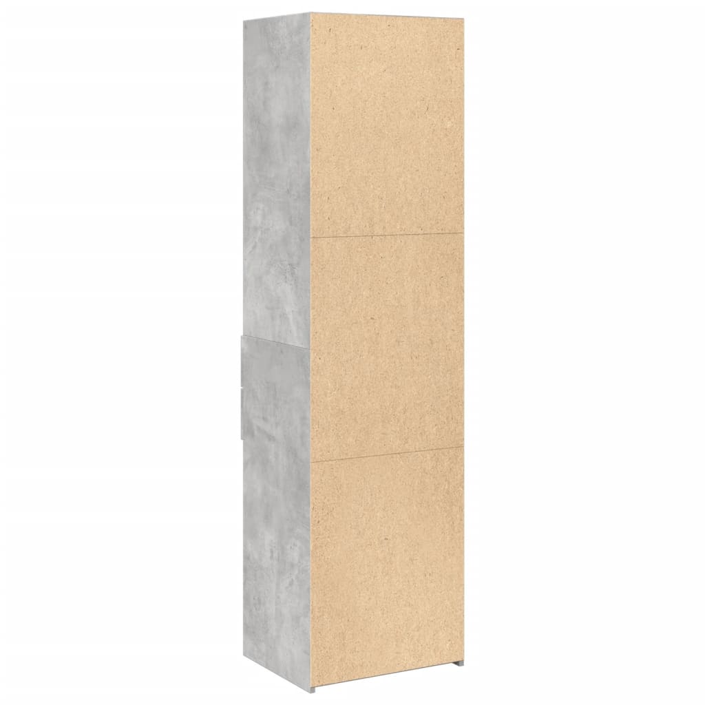 vidaXL Highboard Concrete Grey 50x42.5x185 cm Engineered Wood