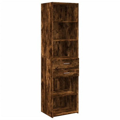 vidaXL Highboard Smoked Oak 50x42,5x185 cm Engineered Wood