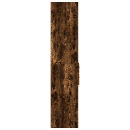 vidaXL Highboard Smoked Oak 50x42,5x185 cm Engineered Wood