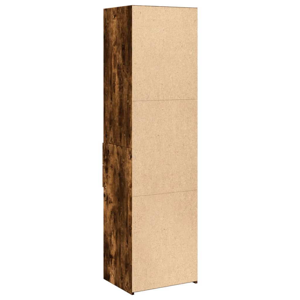 vidaXL Highboard Smoked Oak 50x42,5x185 cm Engineered Wood