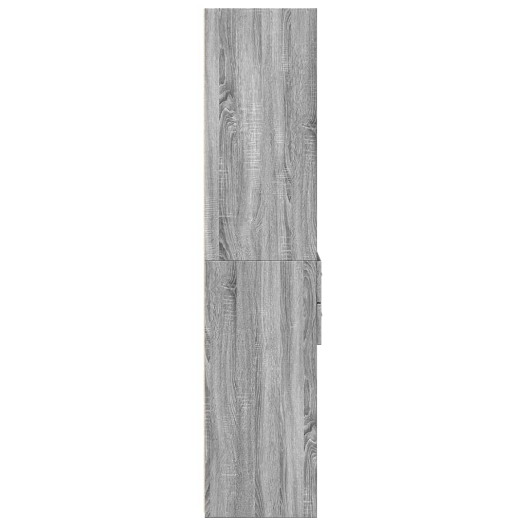 vidaXL Highboard Grey Sonoma 50x42.5x185 cm Engineered Wood
