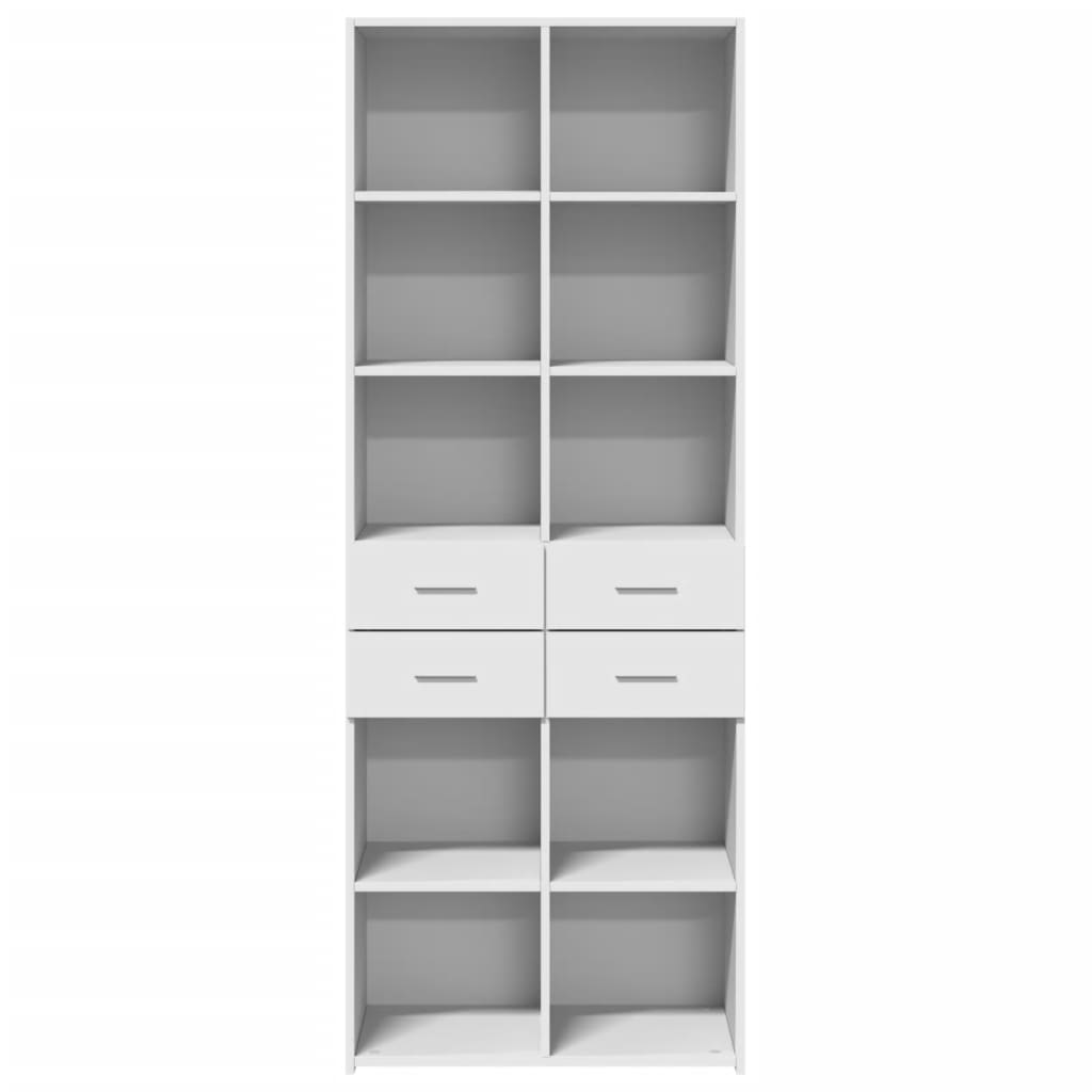 vidaXL Highboard White 70x42.5x185 cm Engineered Wood