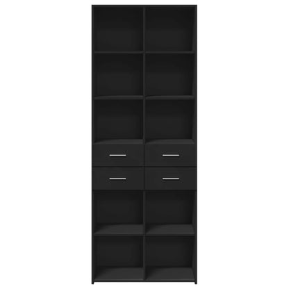 vidaXL Highboard | Black | Engineered Wood | Large | Highboard | Rectangular
