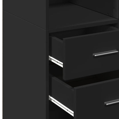 vidaXL Highboard | Black | Engineered Wood | Large | Highboard | Rectangular