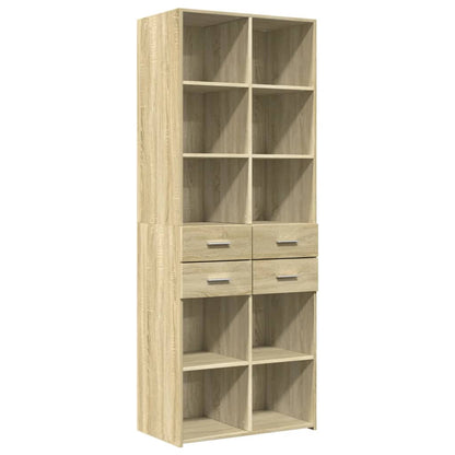 vidaXL Highboard Sonoma Oak 70x42,5x185 cm Engineered Wood
