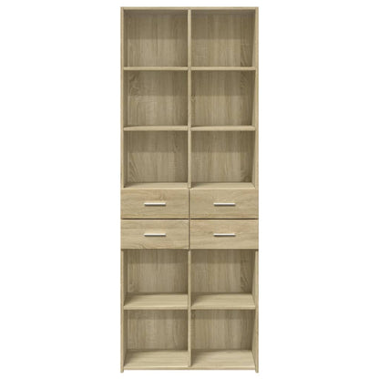 vidaXL Highboard Sonoma Oak 70x42.5x185 cm Engineered Wood