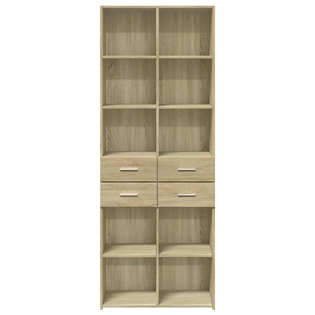 vidaXL Highboard Sonoma Oak 70x42,5x185 cm Engineered Wood