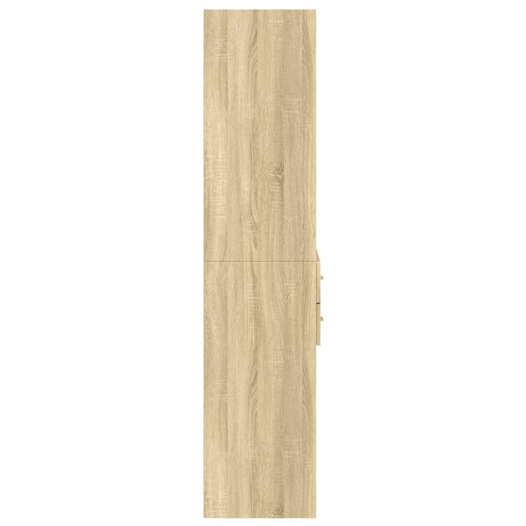 vidaXL Highboard Sonoma Oak 70x42,5x185 cm Engineered Wood