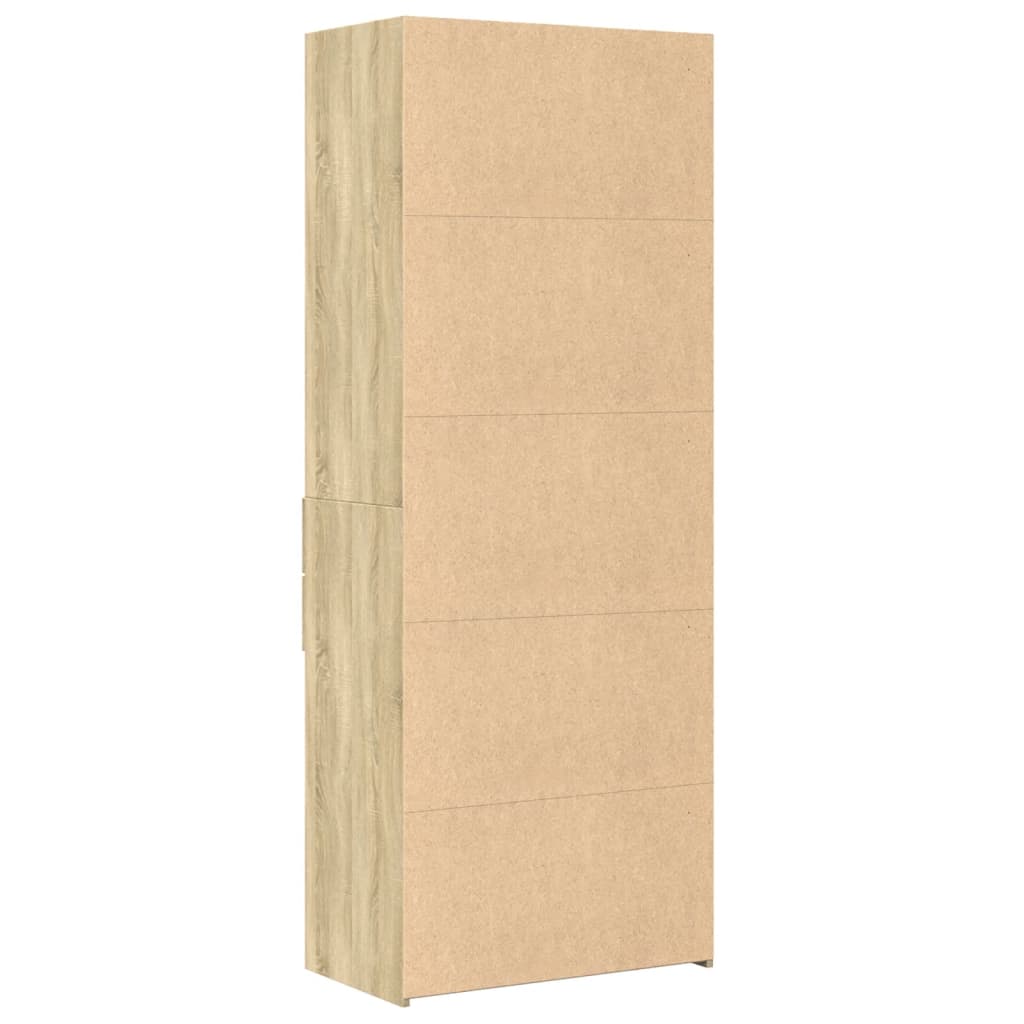 vidaXL Highboard Sonoma Oak 70x42.5x185 cm Engineered Wood