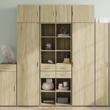 vidaXL Highboard Sonoma Oak 70x42,5x185 cm Engineered Wood