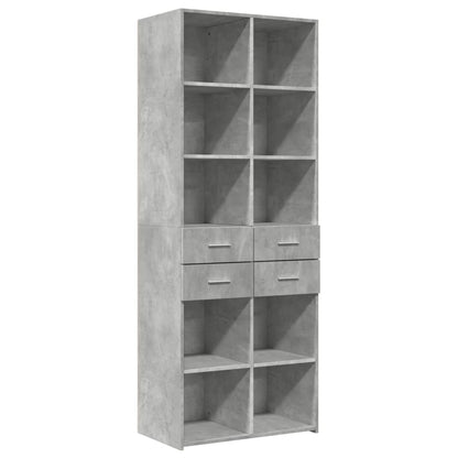 vidaXL Highboard Concrete Grey 70x42,5x185 cm Engineered Wood