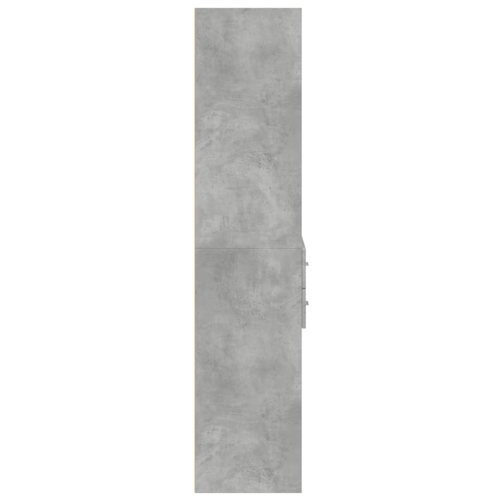 vidaXL Highboard Concrete Grey 70x42.5x185 cm Engineered Wood